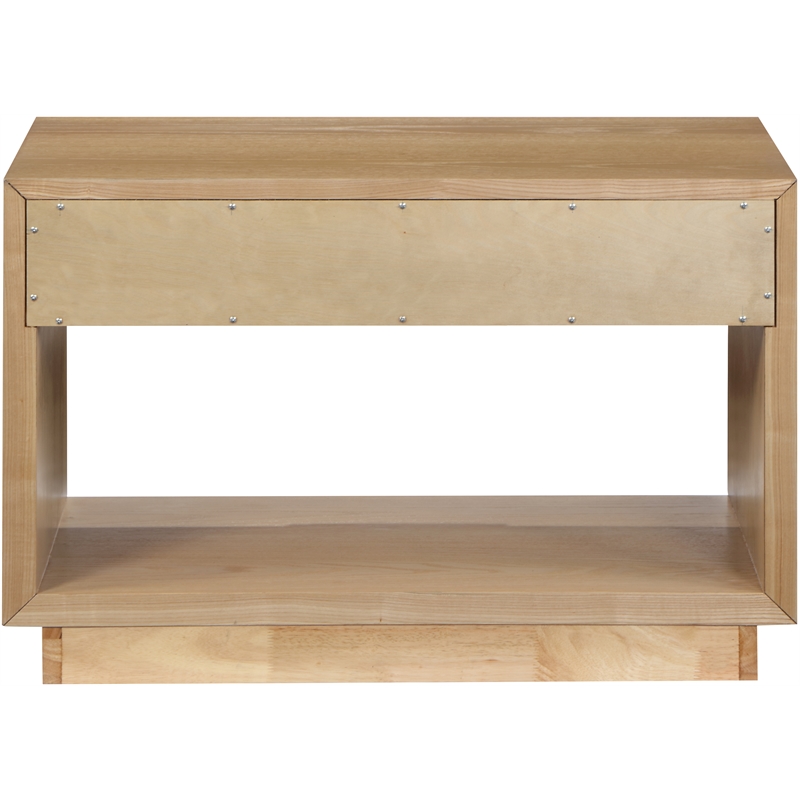 Meridian Furniture Avery Oak Wood Veneer Night Stand