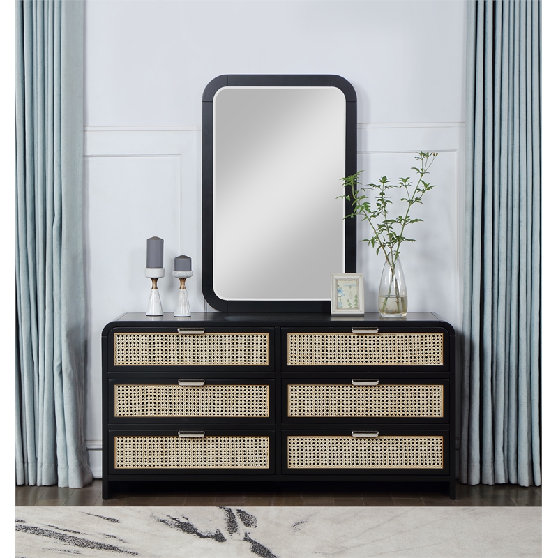 Meridian Furniture Sage Black Mirror