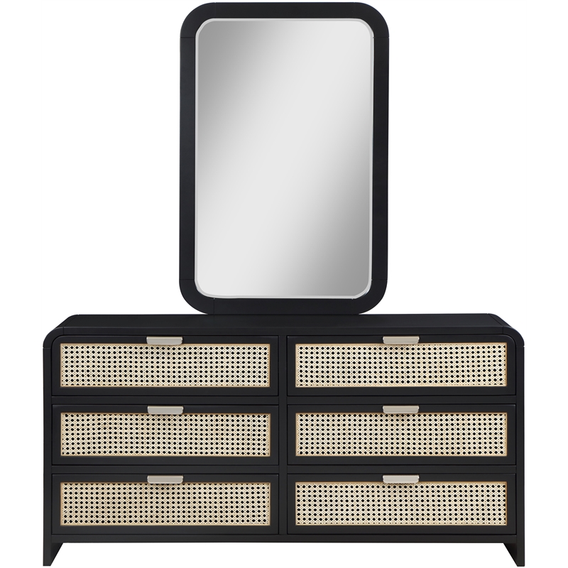 Meridian Furniture Sage Black Mirror