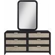 Meridian Furniture Sage Black Mirror
