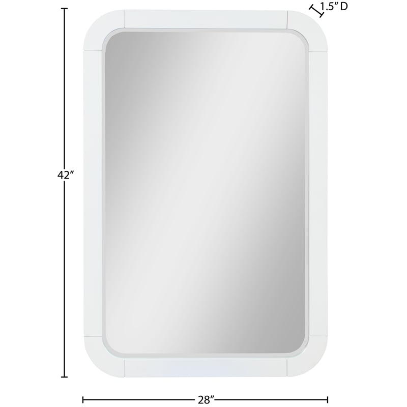 Meridian Furniture Sage White Mirror