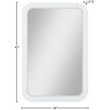 Meridian Furniture Sage White Mirror