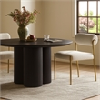Meridian Furniture Carly Cream Vegan Leather / Boucle Dining Chair (Set of 2)