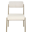 Meridian Furniture Carly Cream Vegan Leather / Boucle Dining Chair (Set of 2)
