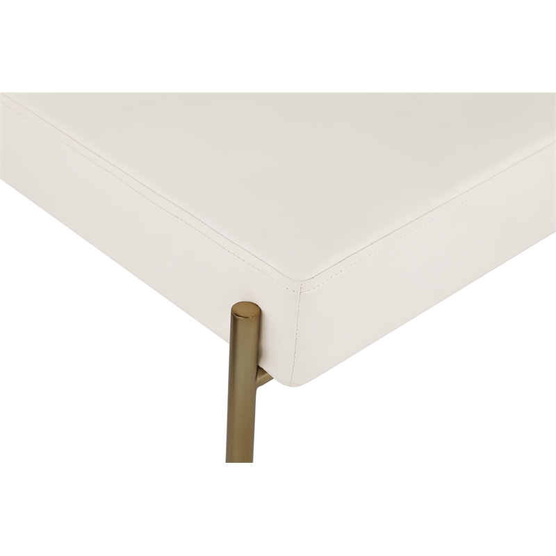 Meridian Furniture Carly Cream Vegan Leather / Boucle Dining Chair (Set of 2)