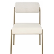 Meridian Furniture Carly Cream Vegan Leather / Boucle Dining Chair (Set of 2)