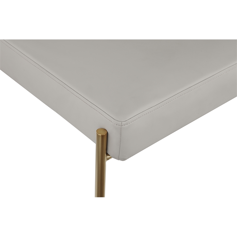 Meridian Furniture Carly Taupe Vegan Leather / Boucle Dining Chair (Set of 2)