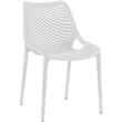 Meridian Furniture Mykonos White Outdoor Patio Dining Chair (Set of 4)