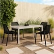 Meridian Furniture Mykonos Black Outdoor Patio Dining Chair (Set of 4)