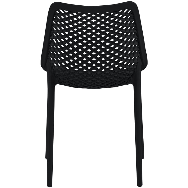 Meridian Furniture Mykonos Black Outdoor Patio Dining Chair (Set of 4)