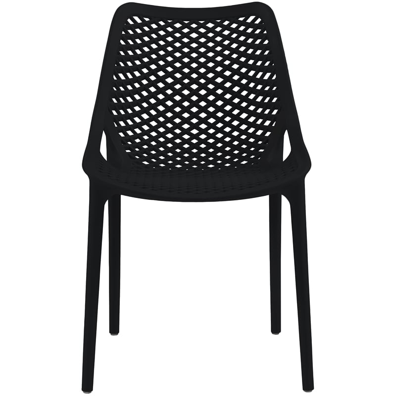 Meridian Furniture Mykonos Black Outdoor Patio Dining Chair (Set of 4)