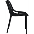 Meridian Furniture Mykonos Black Outdoor Patio Dining Chair (Set of 4)