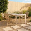 Meridian Furniture Mykonos Taupe Outdoor Patio Dining Chair (Set of 4)