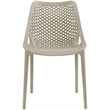 Meridian Furniture Mykonos Taupe Outdoor Patio Dining Chair (Set of 4)