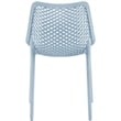 Meridian Furniture Mykonos Sky Blue Outdoor Patio Dining Chair (Set of 4)