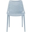 Meridian Furniture Mykonos Sky Blue Outdoor Patio Dining Chair (Set of 4)