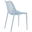 Meridian Furniture Mykonos Sky Blue Outdoor Patio Dining Chair (Set of 4)