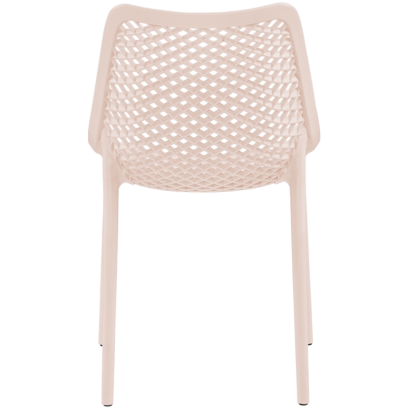 Meridian Furniture Mykonos Pink Outdoor Patio Dining Chair (Set of 4)