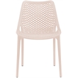 Meridian Furniture Mykonos Pink Outdoor Patio Dining Chair (Set of 4)