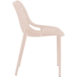 Meridian Furniture Mykonos Pink Outdoor Patio Dining Chair (Set of 4)