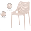 Meridian Furniture Mykonos Pink Outdoor Patio Dining Chair (Set of 4)