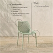 Meridian Furniture Mykonos Mint Outdoor Patio Dining Chair (Set of 4)