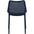 Meridian Furniture Mykonos Navy Outdoor Patio Dining Chair (Set of 4)
