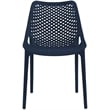Meridian Furniture Mykonos Navy Outdoor Patio Dining Chair (Set of 4)