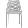 Meridian Furniture Mykonos Grey Outdoor Patio Dining Chair (Set of 4)