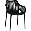 Meridian Furniture Mykonos Black Outdoor Patio Dining Chair (Set of 4)