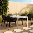 Meridian Furniture Mykonos Black Outdoor Patio Dining Chair (Set of 4)