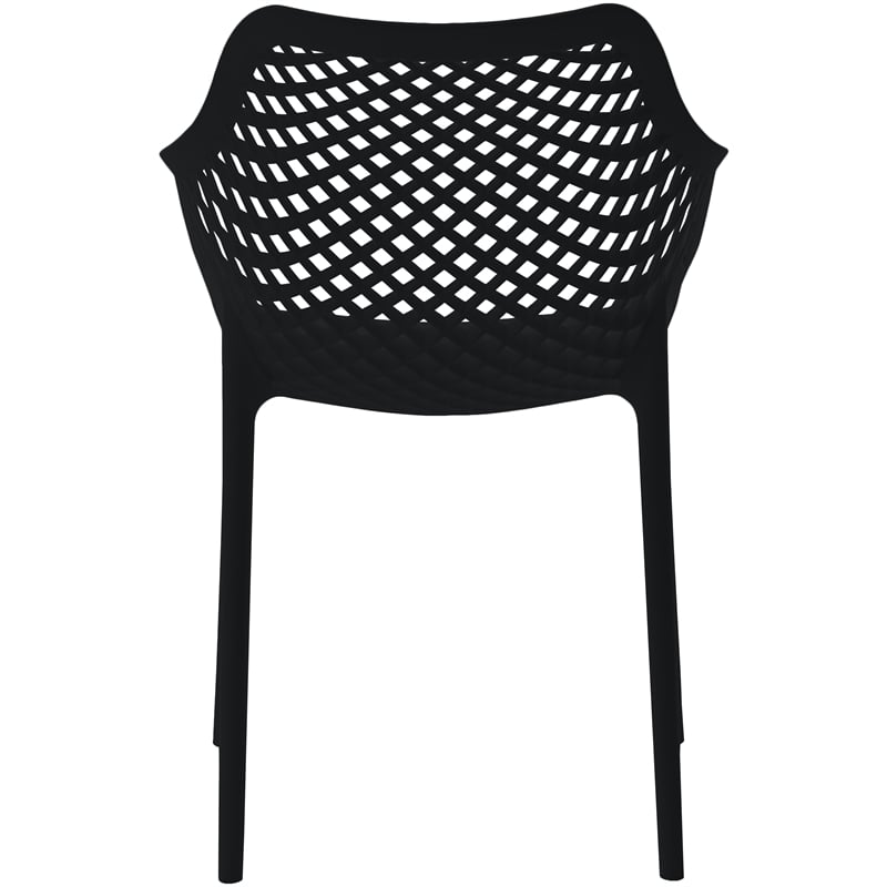 Meridian Furniture Mykonos Black Outdoor Patio Dining Chair (Set of 4)