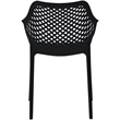 Meridian Furniture Mykonos Black Outdoor Patio Dining Chair (Set of 4)