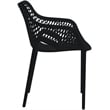 Meridian Furniture Mykonos Black Outdoor Patio Dining Chair (Set of 4)