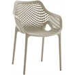 Meridian Furniture Mykonos Taupe Outdoor Patio Dining Chair (Set of 4)