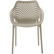 Meridian Furniture Mykonos Taupe Outdoor Patio Dining Chair (Set of 4)