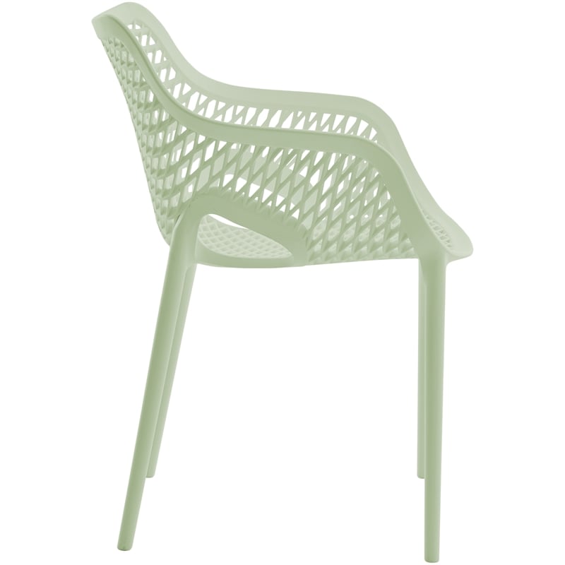 Meridian Furniture Mykonos Mint Outdoor Patio Dining Chair (Set of 4)