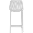 Meridian Furniture Mykonos White Outdoor Patio Stool (Set of 4)