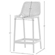 Meridian Furniture Mykonos White Outdoor Patio Stool (Set of 4)