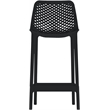 Meridian Furniture Mykonos Black Outdoor Patio Stool (Set of 4)