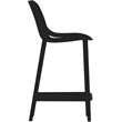 Meridian Furniture Mykonos Black Outdoor Patio Stool (Set of 4)