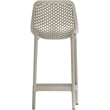 Meridian Furniture Mykonos Taupe Outdoor Patio Stool (Set of 4)