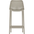 Meridian Furniture Mykonos Taupe Outdoor Patio Stool (Set of 4)