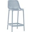 Meridian Furniture Mykonos Sky Blue Outdoor Patio Stool (Set of 4)
