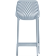 Meridian Furniture Mykonos Sky Blue Outdoor Patio Stool (Set of 4)
