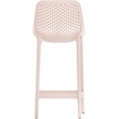 Meridian Furniture Mykonos Pink Outdoor Patio Stool (Set of 4)