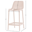 Meridian Furniture Mykonos Pink Outdoor Patio Stool (Set of 4)