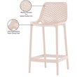 Meridian Furniture Mykonos Pink Outdoor Patio Stool (Set of 4)