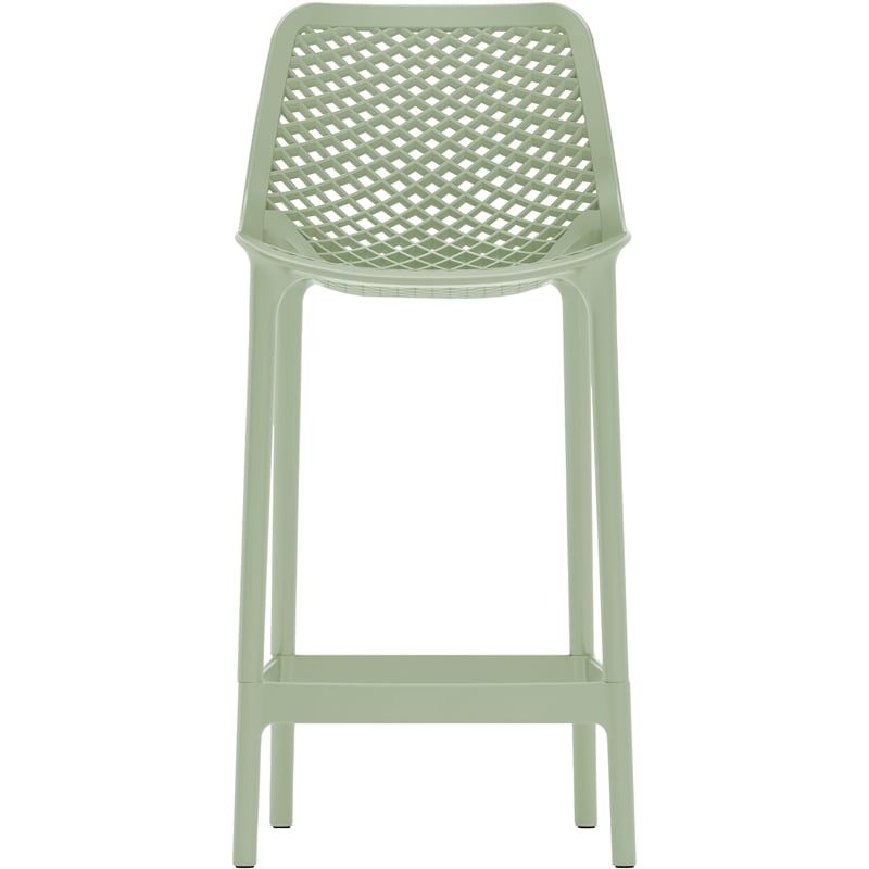 Meridian Furniture Mykonos Mint Outdoor Patio Stool (Set of 4)