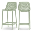 Meridian Furniture Mykonos Mint Outdoor Patio Stool (Set of 4)